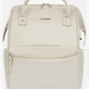 Laptop Backpack w/Charging Capabilty - CREAM Color and Waterproof
